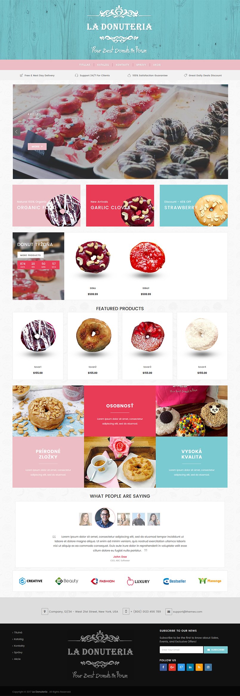 And again goodies. Very delicious donuts, we eat and show the layout to the client